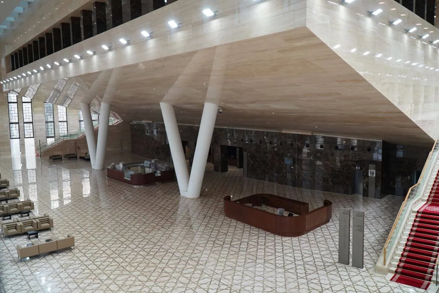 Interior halls of the Djamaâ El-Djazaïr Cultural Centre