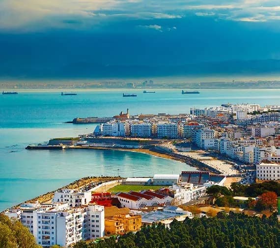The bay of Algiers, where Africa, Europe and the Mediterranean meet