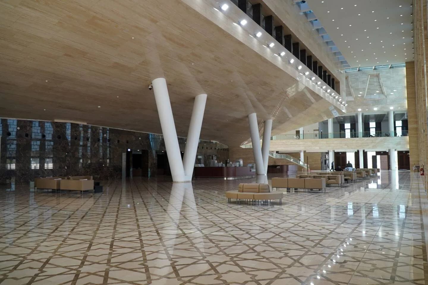 Exhibition-ready space at the Djamaâ El-Djazaïr Cultural Centre